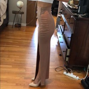 Missguided high waist stretch maxi skirt